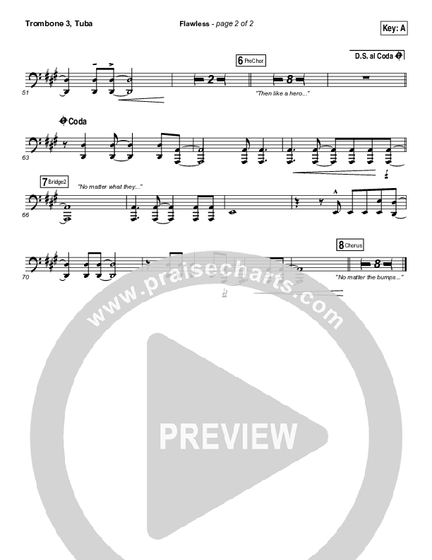 Flawless Trombone 3/Tuba (MercyMe)