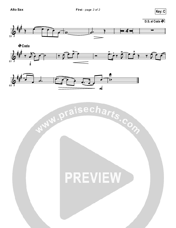 First Alto Sax (Lauren Daigle)