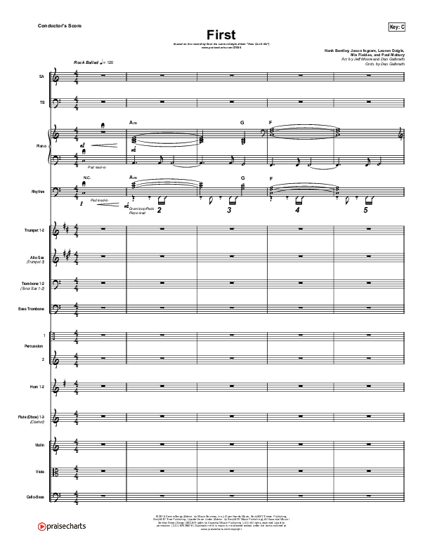 First Conductor's Score (Lauren Daigle)
