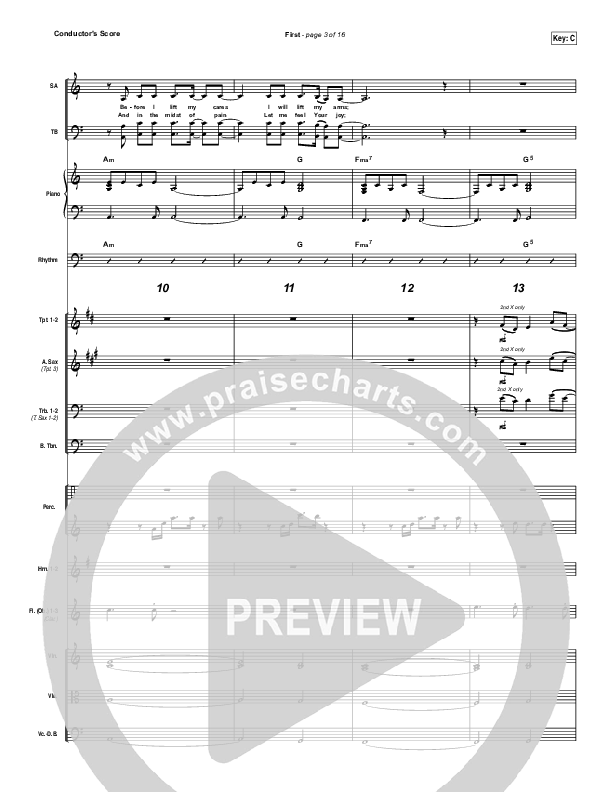 First Conductor's Score (Lauren Daigle)