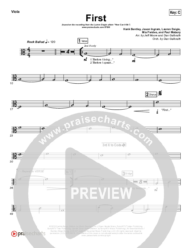 First Viola (Lauren Daigle)