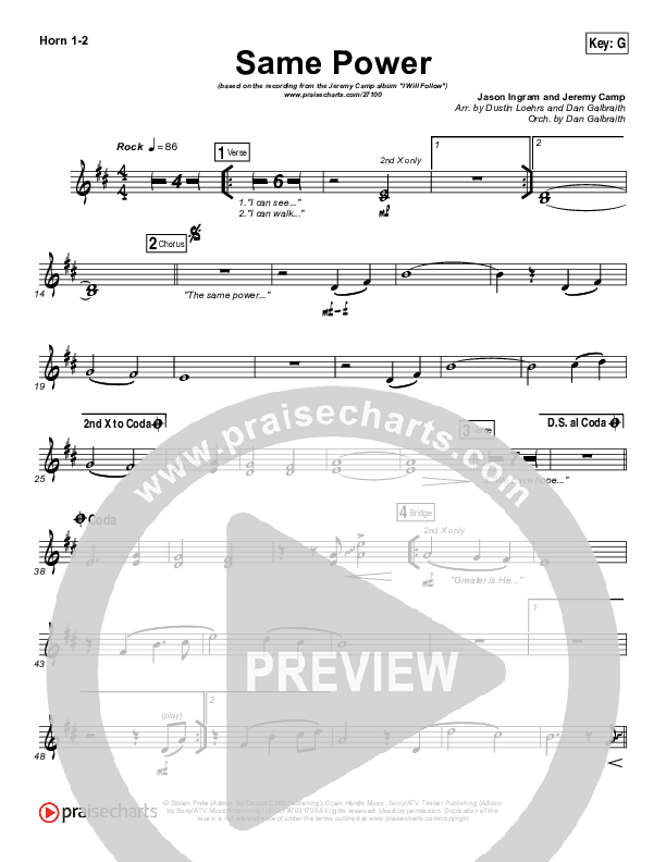 Same Power Brass Pack (Jeremy Camp)