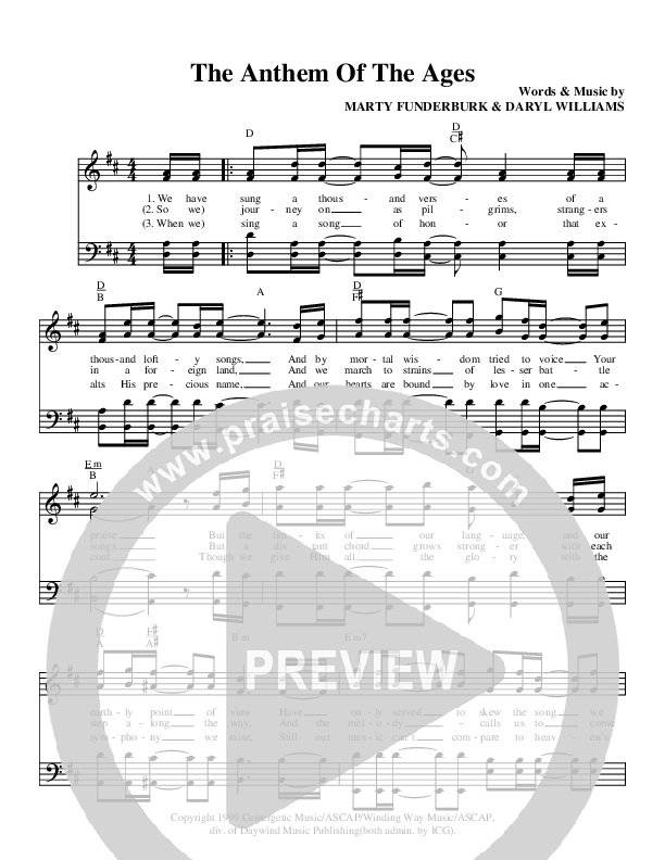 Anthem of the Ages Lead & Piano (Brian Free & Assurance)