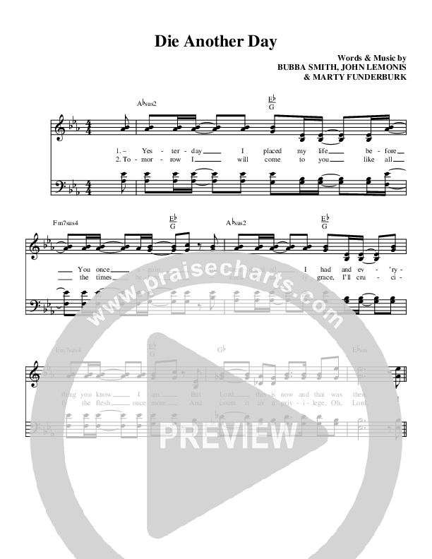 Die Another Day Lead & Piano (Brian Free & Assurance)