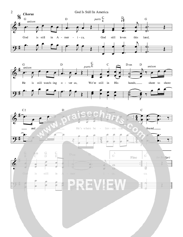 God Is Still In America Lead & Piano (Legacy Five)