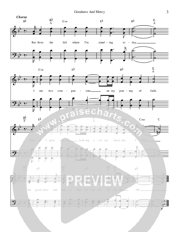 Goodness And Mercy Lead & Piano (Brian Free & Assurance)