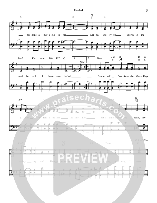 Healed Lead & Piano (Brian Free & Assurance)