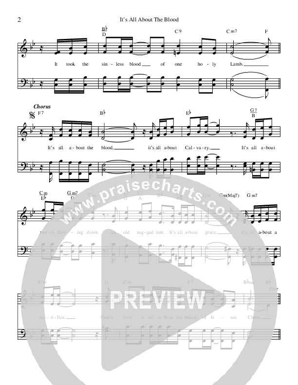 It's All About The Blood Lead & Piano (Brian Free & Assurance)