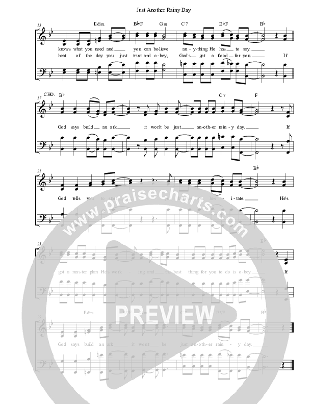 Just Another Rainy Day Lead & Piano (Collingsworth)