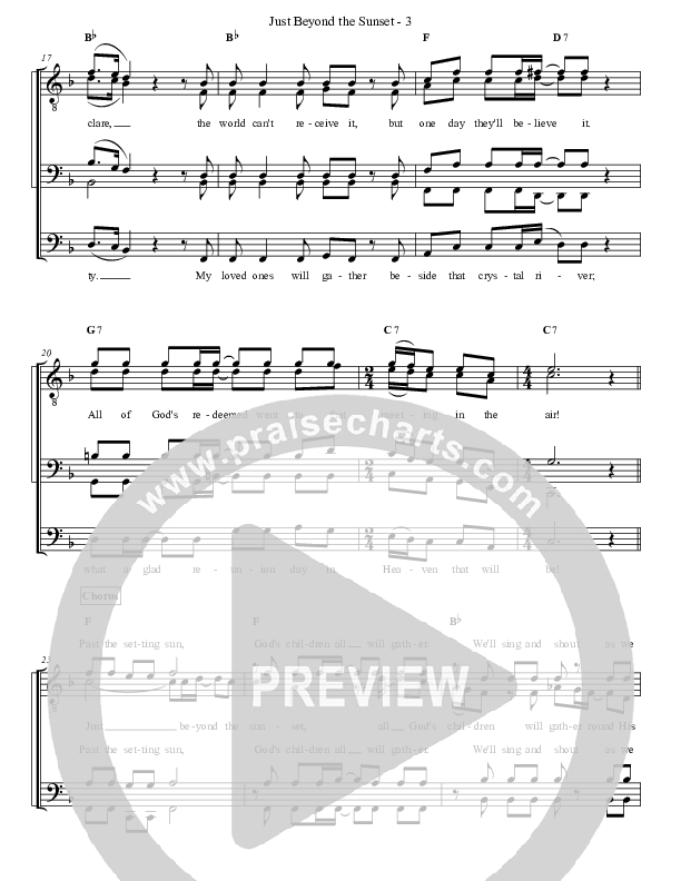 Just Beyond The Sunset Lead & Piano (Kingdom Heirs)