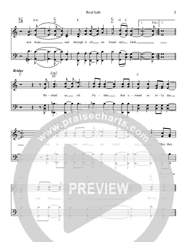 Real Faith Lead & Piano (Brian Free & Assurance)