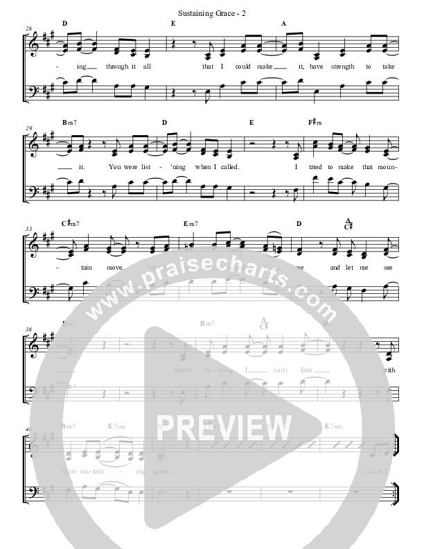 Sustaining Grace Lead & Piano (Karen Peck & New River)