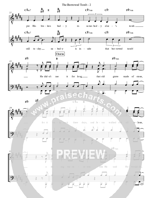 The Borrowed Tomb Lead & Piano (Kingdom Heirs)