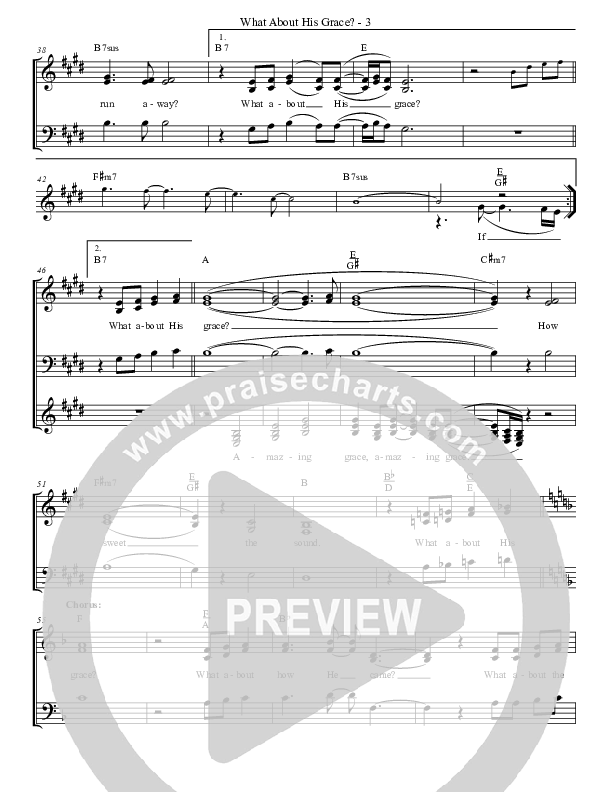 What About His Grace Lead & Piano (Hoskins Family)