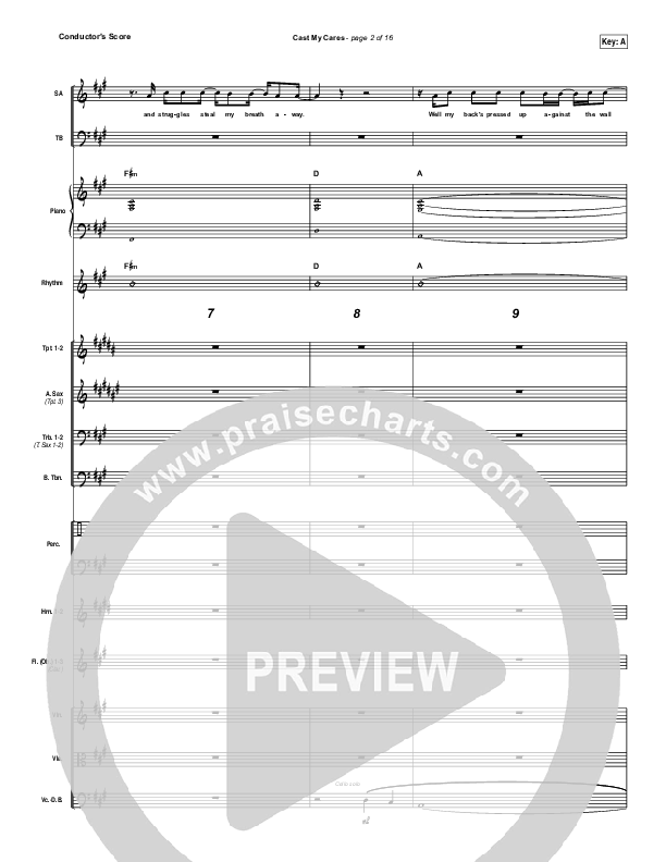 Cast My Cares Orchestration (Finding Favour)