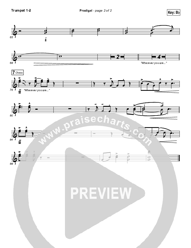 Prodigal Trumpet 1,2 (Sidewalk Prophets)