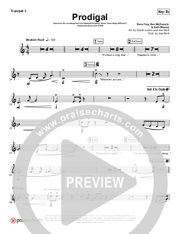 Prodigal Trumpet 3 (Sidewalk Prophets)