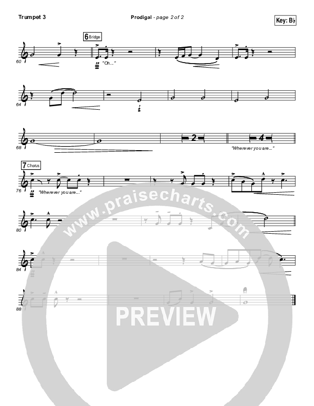 Prodigal Trumpet 3 (Sidewalk Prophets)