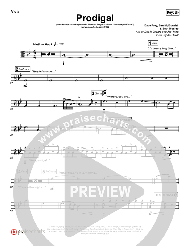 Prodigal Viola (Sidewalk Prophets)