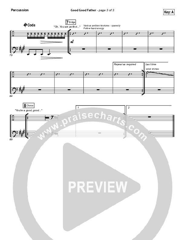 Good Good Father Percussion (Housefires)