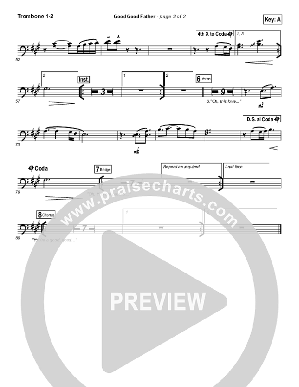 Good Good Father Trombone 1/2 (Housefires)