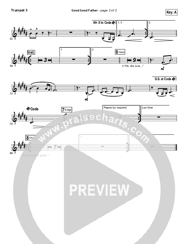 Good Good Father Trumpet 3 (Housefires)