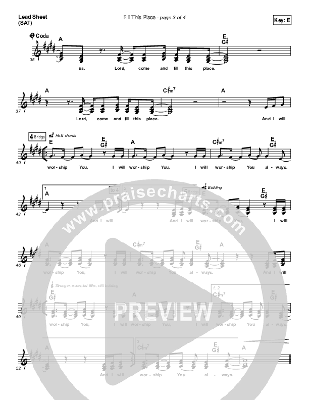 Fill This Place Lead (SAT) (Red Rocks Worship)