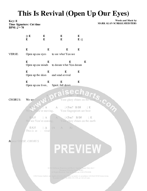 This Is Revival Chords & Lyrics (Mark Allan / Emmanuel Live)