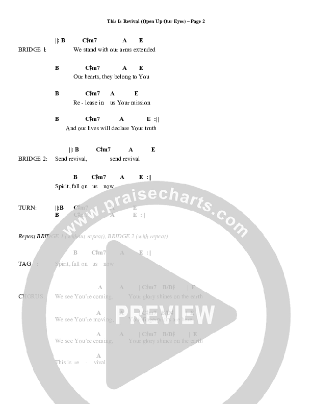 This Is Revival Chords & Lyrics (Mark Allan / Emmanuel Live)