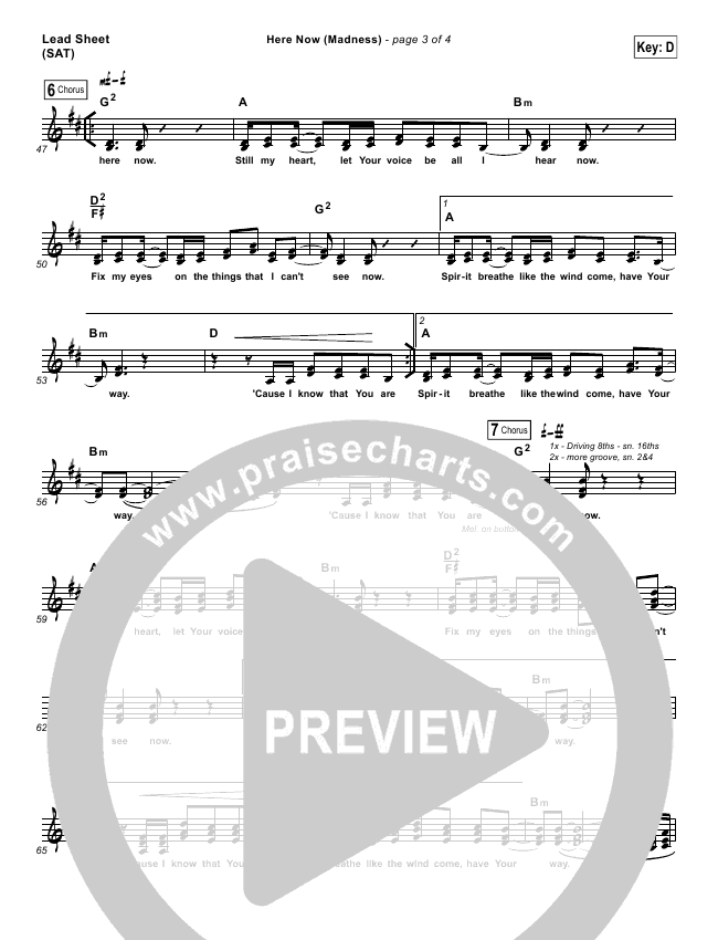 Here Now Madness Lead Sheet Piano Vocal Hillsong Worship Praisecharts Hey guys there, i downloaded this nonstop now am enjoying it off line, for direction on how to download, search out mixcloud downloader on the website/ google. lead sheet piano vocal