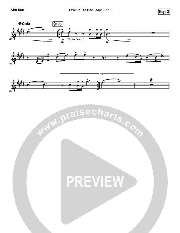Love On The Line Alto Sax (Hillsong Worship)