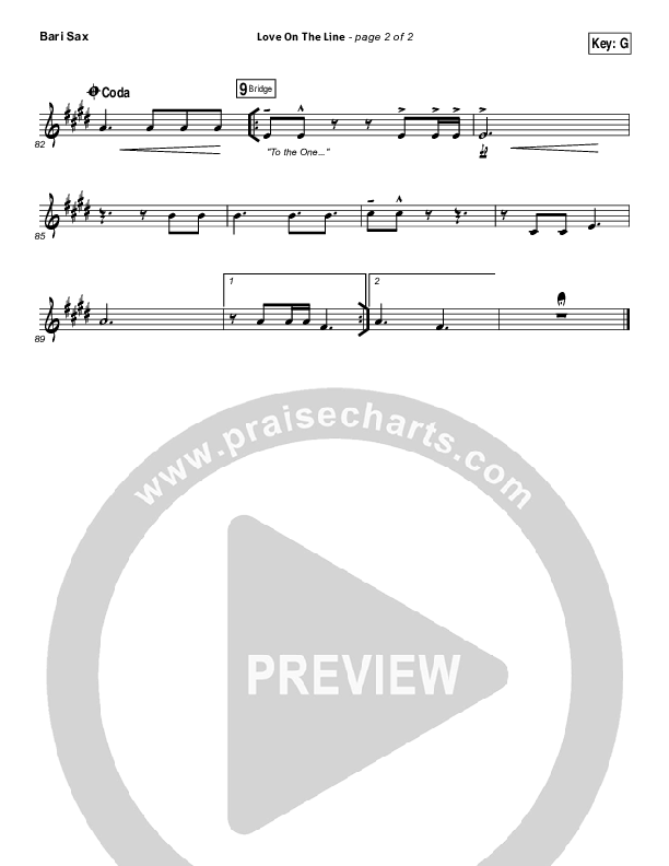 Love On The Line Bari Sax (Hillsong Worship)