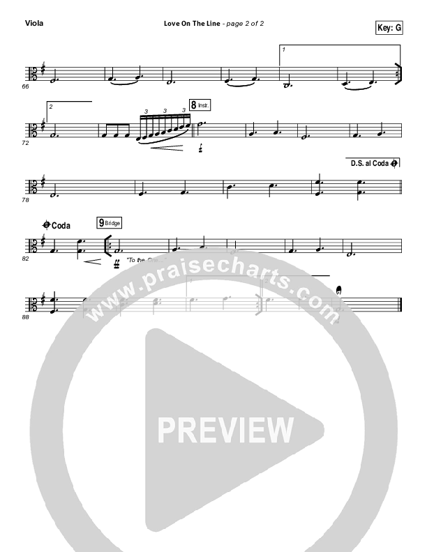 Love On The Line Viola (Hillsong Worship)