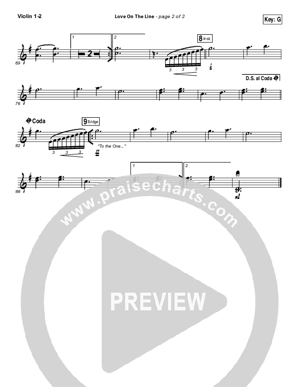 Love On The Line Violin 1/2 (Hillsong Worship)