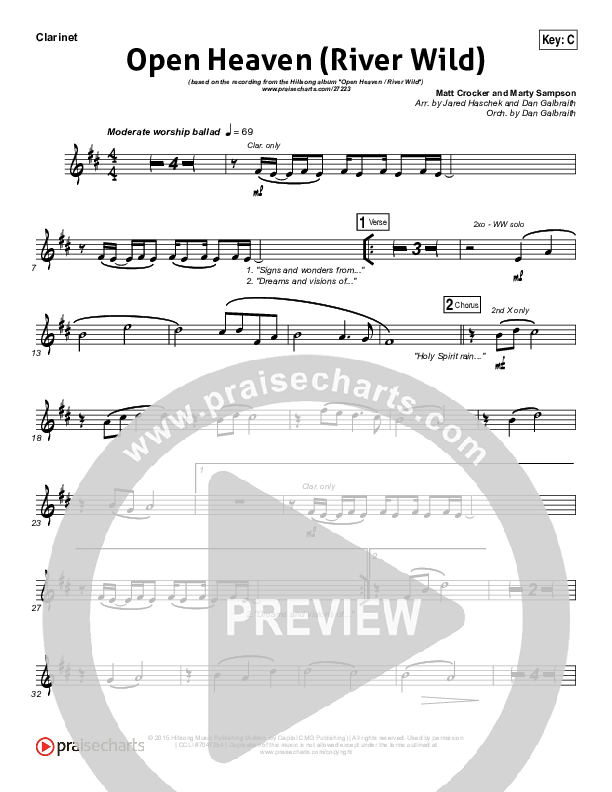 Open Heaven (River Wild) Wind Pack (Hillsong Worship / Hannah Hobbs)