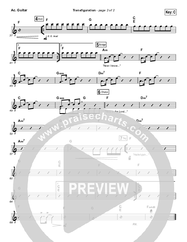 Transfiguration Acoustic Guitar (Hillsong Worship)