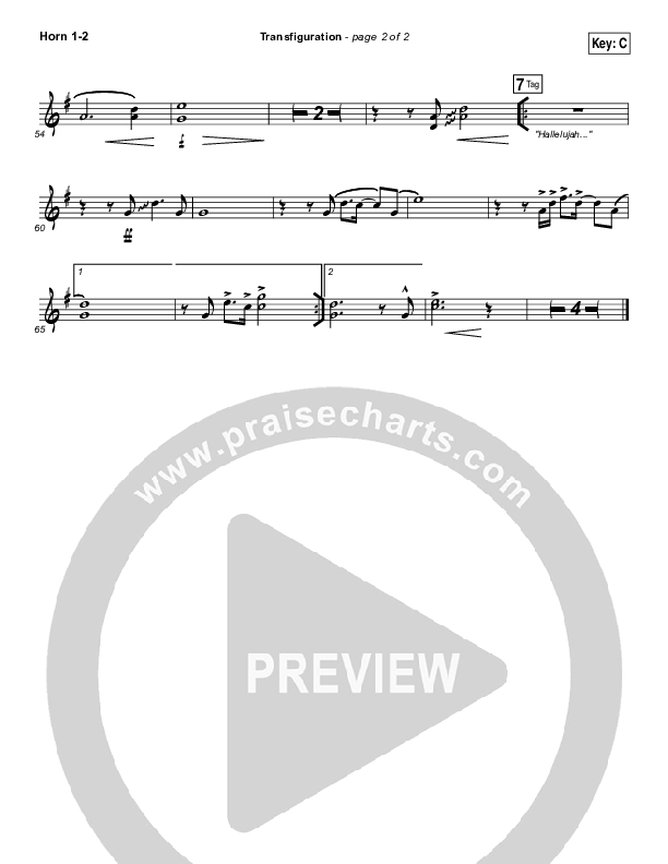 Transfiguration French Horn 1/2 (Hillsong Worship)
