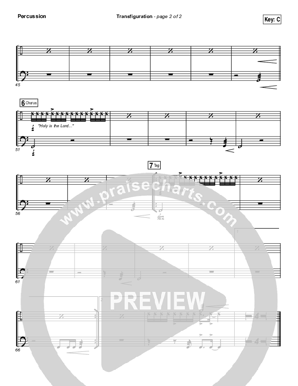 Transfiguration Percussion (Hillsong Worship)