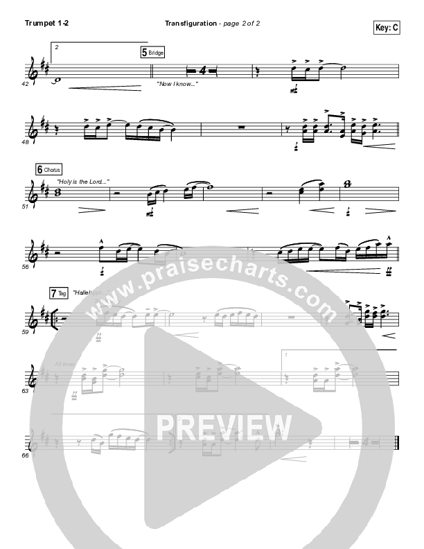 Transfiguration Trumpet 1,2 (Hillsong Worship)