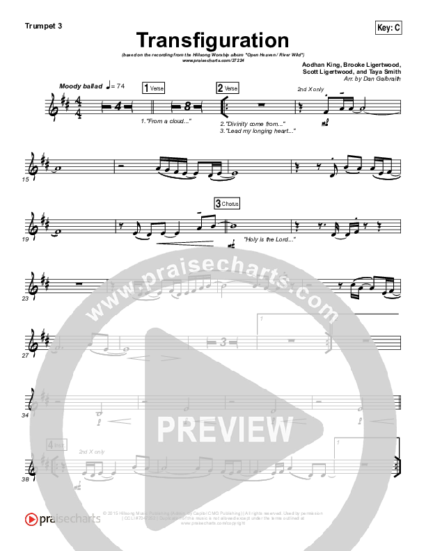 Transfiguration Trumpet 3 (Hillsong Worship)