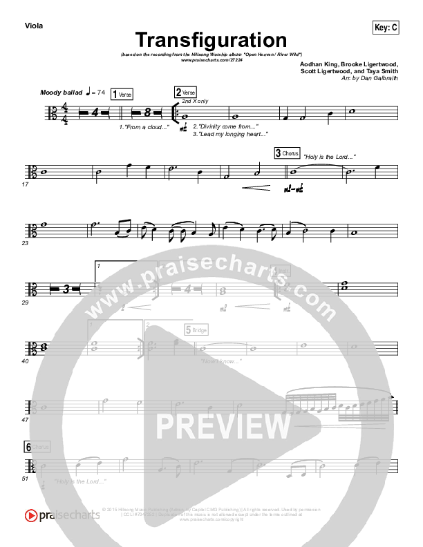 Transfiguration Viola (Hillsong Worship)