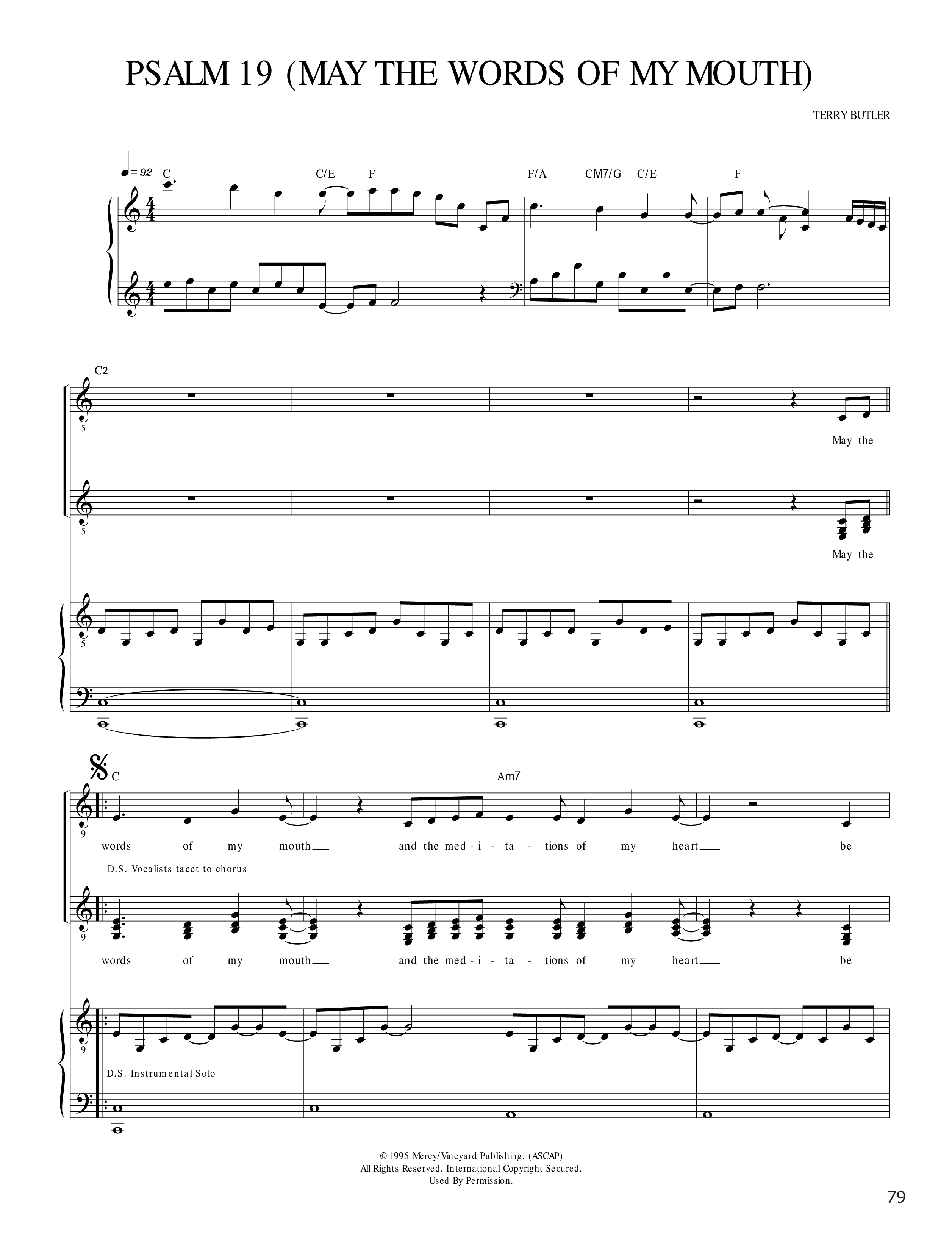 Jesus I Need You Piano/Vocal (SAT) (Hillsong Worship)