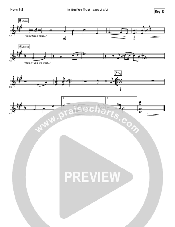 In God We Trust Brass Pack (Hillsong Worship)