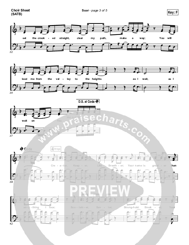 Soar Choir Sheet (SATB) (Meredith Andrews)