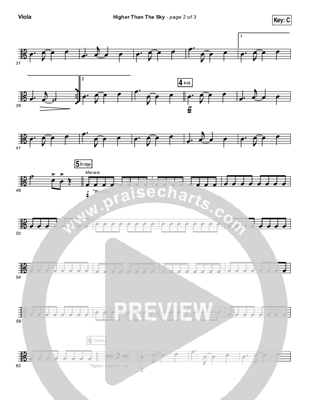 Higher Than The Sky Viola (Gateway Worship / Matt Birkenfeld)