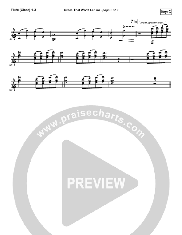 Grace That Won't Let Go Wind Pack (Gateway Worship / Mark Harris)