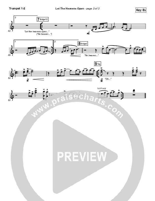 Let The Heavens Open Trumpet 1,2 (Gateway Worship / Kari Jobe)