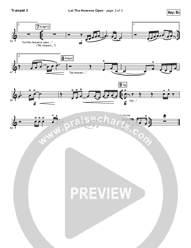 Let The Heavens Open Trumpet 3 (Gateway Worship / Kari Jobe)