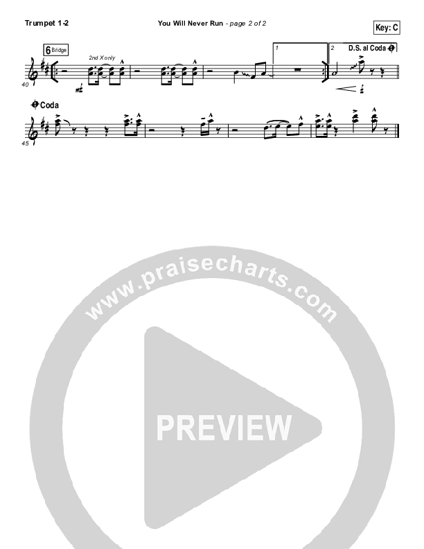 You Will Never Run Brass Pack (Rend Collective)