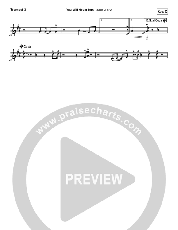 You Will Never Run Trumpet 3 (Rend Collective)